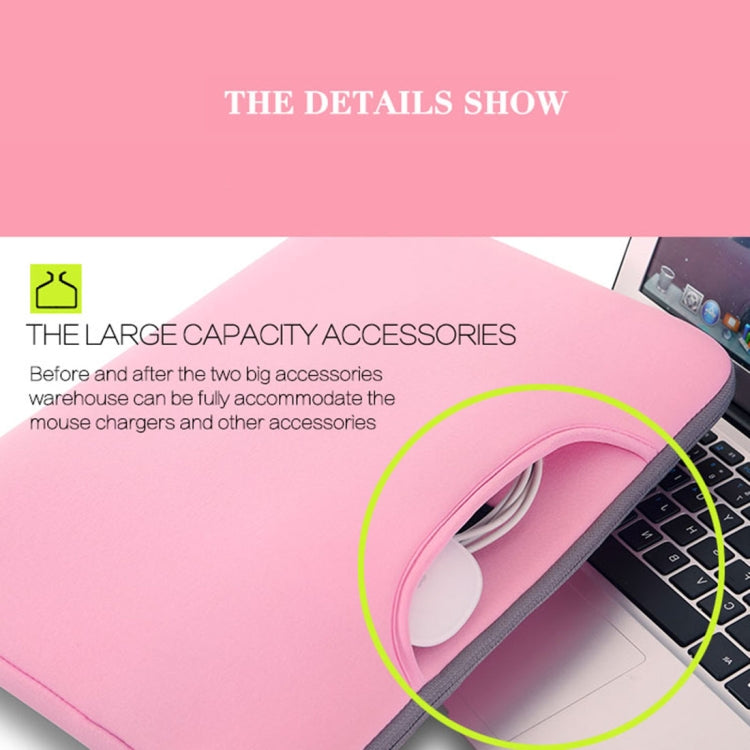15.6 inch Portable Air Permeable Handheld Sleeve Bag for Laptops, Size: 41.5x30.0x3.5cm(Pink) by bashfashion