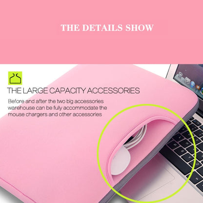 15.6 inch Portable Air Permeable Handheld Sleeve Bag for Laptops, Size: 41.5x30.0x3.5cm(Pink) by bashfashion