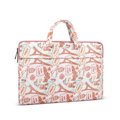 Canvas Waterproof Laptop Handbag for 14.1 inch Laptops by bashfashion