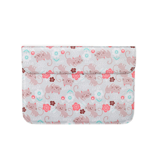 PU + Nylon Laptop Sleeve Bag Laptop Bag for 13.3 inch Laptops (Cat) by bashfashion