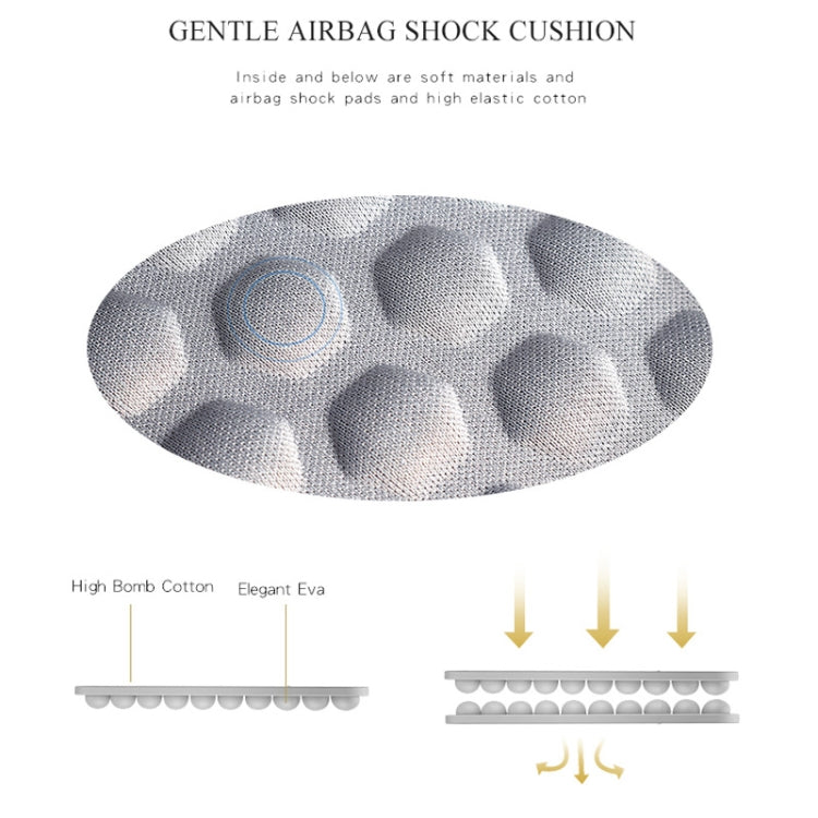 Oxford Cloth Waterproof Laptop Handbag for 14.1 inch Laptops, with Trunk Trolley Strap(Grey) by bashfashion