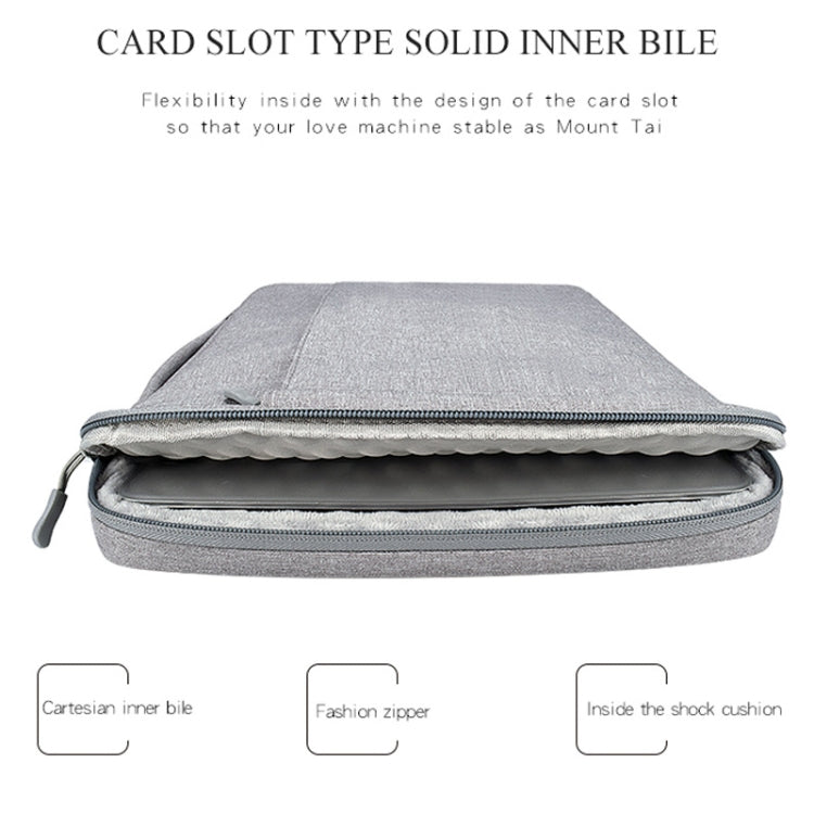 Oxford Cloth Waterproof Laptop Handbag for 15.4 inch Laptops, with Trunk Trolley Strap(Grey) by bashfashion