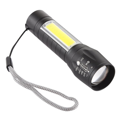 A2 USB Charging Waterproof Zoomable XPE + COB Flashlight with 3-Modes & Storage Box by bashfashion