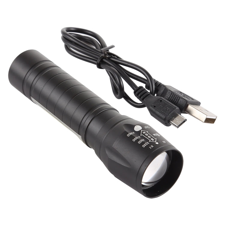 A2 USB Charging Waterproof Zoomable XPE + COB Flashlight with 3-Modes & Storage Box by bashfashion