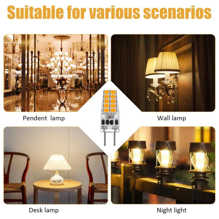 GY6.35 3W 245-280LM 20 LED SMD 2835 Dimmer Corn Light Bulb, AC/DC 12V(White Light) by bashfashion