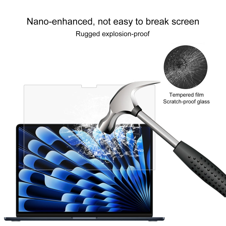 For MacBook Air 15.3 inch A2941 2023 25pcs 9H Explosion-proof Tempered Glass Film by bashfashion