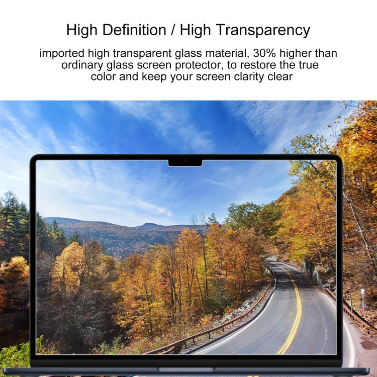For MacBook Air 15.3 inch A2941 2023 25pcs 9H Explosion-proof Tempered Glass Film by bashfashion