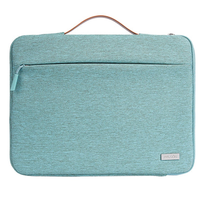 For 14 inch Laptop Zipper Waterproof Handheld Sleeve Bag (Green) by bashfashion