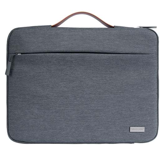 For 14 inch Laptop Zipper Waterproof Handheld Sleeve Bag (Grey) by bashfashion