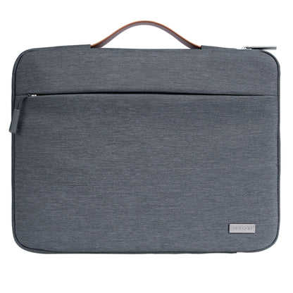 For 16 inch Laptop Zipper Waterproof Handheld Sleeve Bag (Grey) by bashfashion