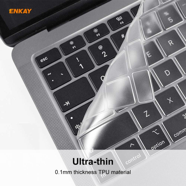 For MacBook Air 13.3 inch A1932 2018 ENKAY Hat-prince US Version of The Notebook Ultra-thin TPU Keyboard Protective Cover by ENKAY