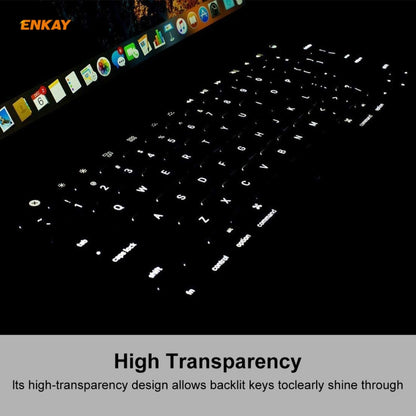 For MacBook Air 13.3 inch A1932 2018 ENKAY Hat-prince US Version of The Notebook Ultra-thin TPU Keyboard Protective Cover by ENKAY