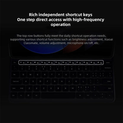 Original For Xiaomi Pad 6S Pro Keyboard Protective Leather Case (Black) by Xiaomi