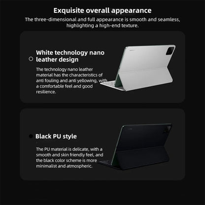 Original For Xiaomi Pad 6S Pro Keyboard Protective Leather Case (White) by Xiaomi
