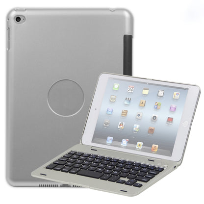 F1+ For iPad mini 5 / 4 Laptop Version Plastic Bluetooth Keyboard Tablet Case(Silver) by bashfashion