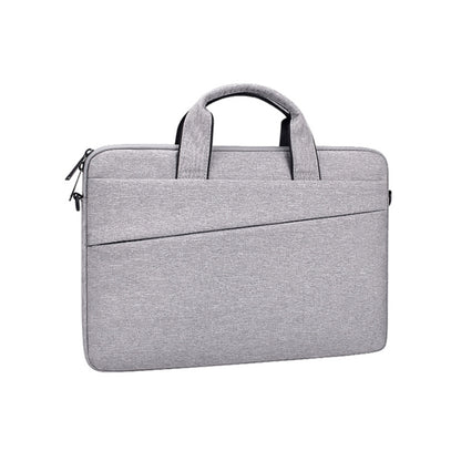 ST03S 13.3 inch Double Side Pockets Wearable Oxford Cloth Soft Handle Portable Laptop Tablet Bag(Grey) by bashfashion