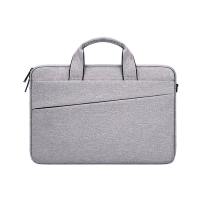 ST03S 13.3 inch Double Side Pockets Wearable Oxford Cloth Soft Handle Portable Laptop Tablet Bag(Grey) by bashfashion