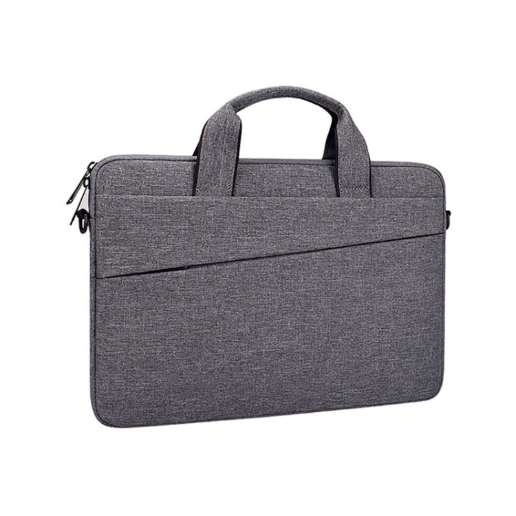 ST03S 13.3 inch Double Side Pockets Wearable Oxford Cloth Soft Handle Portable Laptop Tablet Bag(Deep Space Gray) by bashfashion