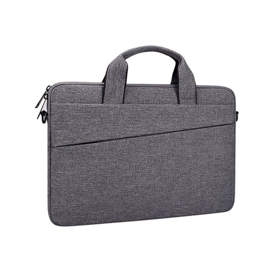 ST03S 13.3 inch Double Side Pockets Wearable Oxford Cloth Soft Handle Portable Laptop Tablet Bag(Deep Space Gray) by bashfashion