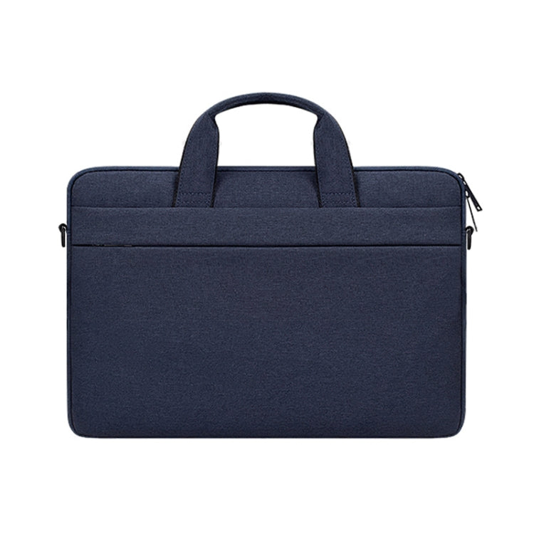 ST03S 15.4 inch Double Side Pockets Wearable Oxford Cloth Soft Handle Portable Laptop Tablet Bag(Navy Blue) by bashfashion