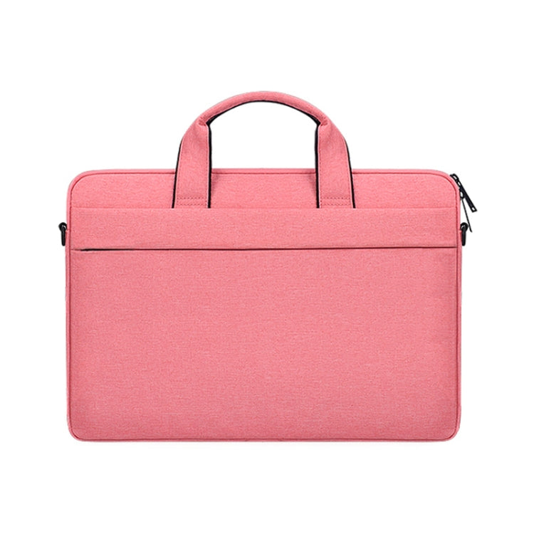 ST03S 15.6 inch Universal Double Side Pockets Wearable Oxford Cloth Soft Handle Portable Laptop Tablet Bag(Pink) by bashfashion