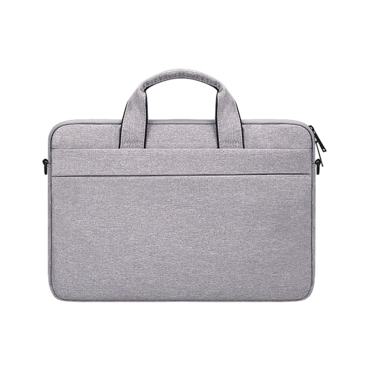 ST03S 15.6 inch Double Side Pockets Wearable Oxford Cloth Soft Handle Portable Laptop Tablet Bag(Grey) by bashfashion
