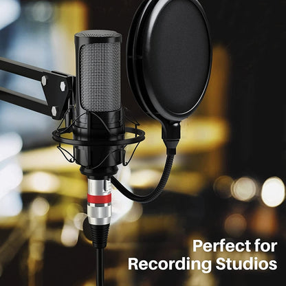 1m 3-Pin XLR Male to XLR Female MIC Shielded Cable Microphone Audio Cord by bashfashion