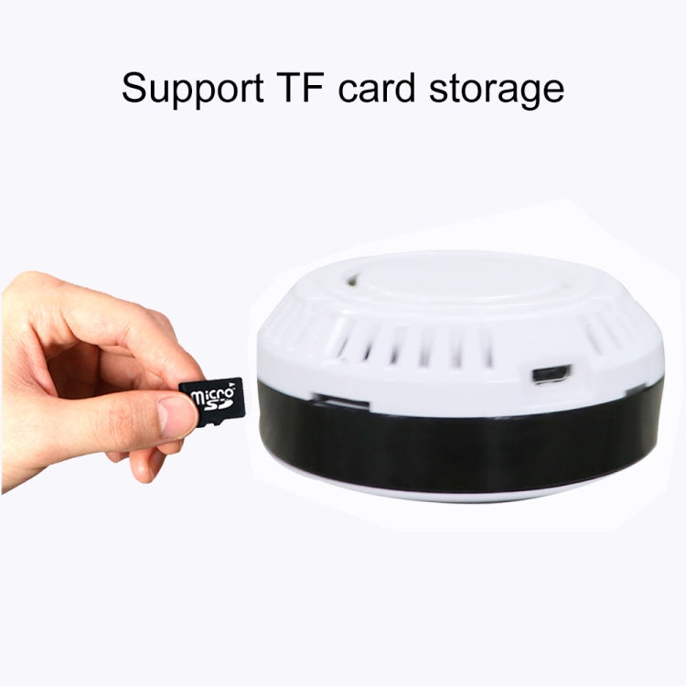 JJX-1801 Fisheye Wide Angle 1.0MP Smart Wireless Wifi IP Camera, Support TF Card (128GB Max) by bashfashion