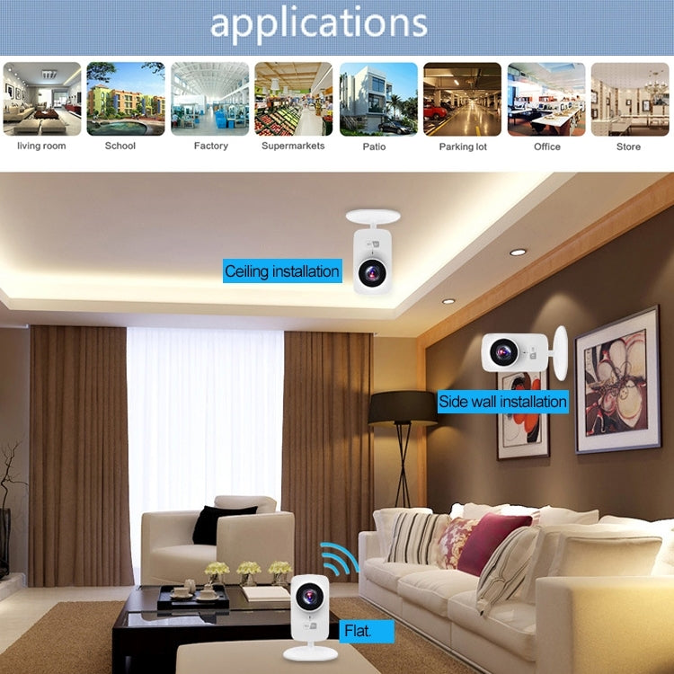 JD-C8310-S1 1.0MP Two-Way Audio Smart Wireless Wifi IP Camera, Support Motion Detection & Infrared Night Vision by bashfashion