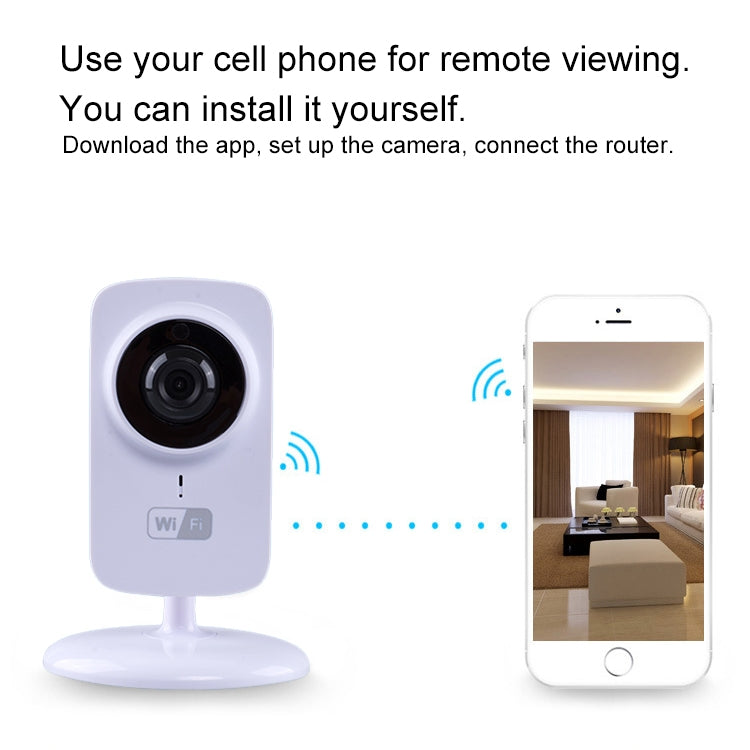 JD-C8310-S1 1.0MP Two-Way Audio Smart Wireless Wifi IP Camera, Support Motion Detection & Infrared Night Vision by bashfashion