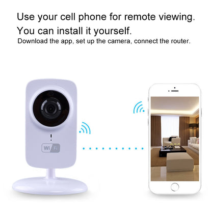 JD-C8310-S1 1.0MP Two-Way Audio Smart Wireless Wifi IP Camera, Support Motion Detection & Infrared Night Vision by bashfashion