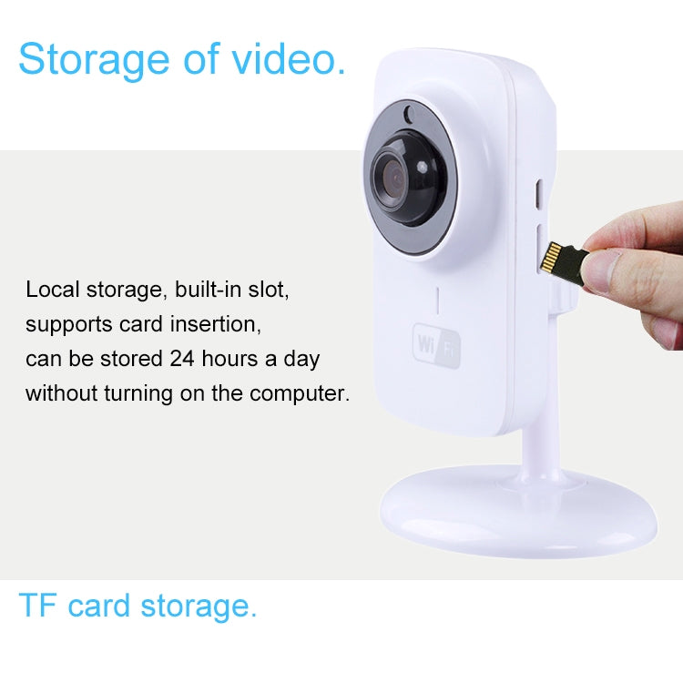 JD-C8310-S1 1.0MP Two-Way Audio Smart Wireless Wifi IP Camera, Support Motion Detection & Infrared Night Vision by bashfashion
