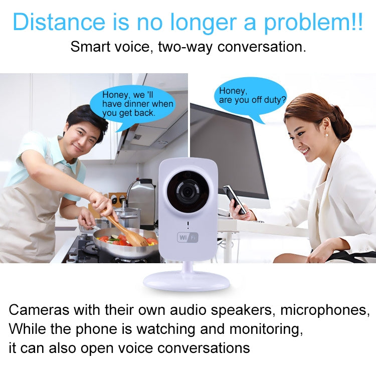 JD-C8310-S1 1.0MP Two-Way Audio Smart Wireless Wifi IP Camera, Support Motion Detection & Infrared Night Vision by bashfashion