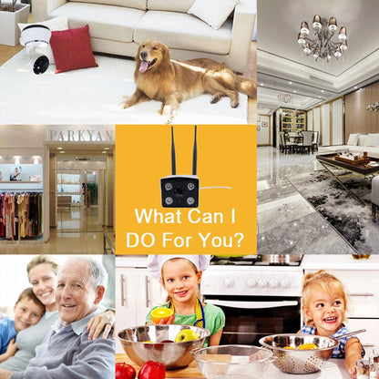 J-02130 1.3MP Dual Antenna Smart Wireless Wifi IP Camera, Support Infrared Night Vision & TF Card(64GB Max) by bashfashion