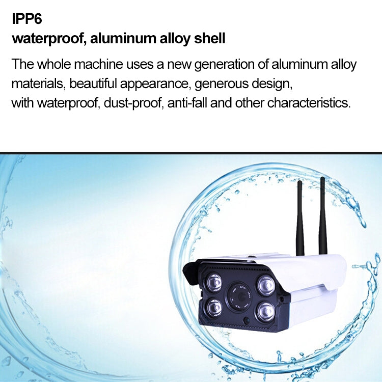 J-02130 1.3MP Dual Antenna Smart Wireless Wifi IP Camera, Support Infrared Night Vision & TF Card(64GB Max) by bashfashion