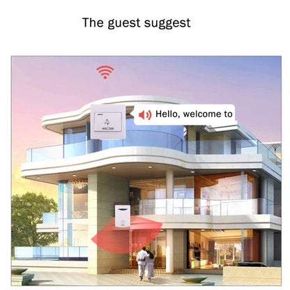 Aiton V006C Wireless Digital Music Doorbell, Receiver Distance: 150m by bashfashion