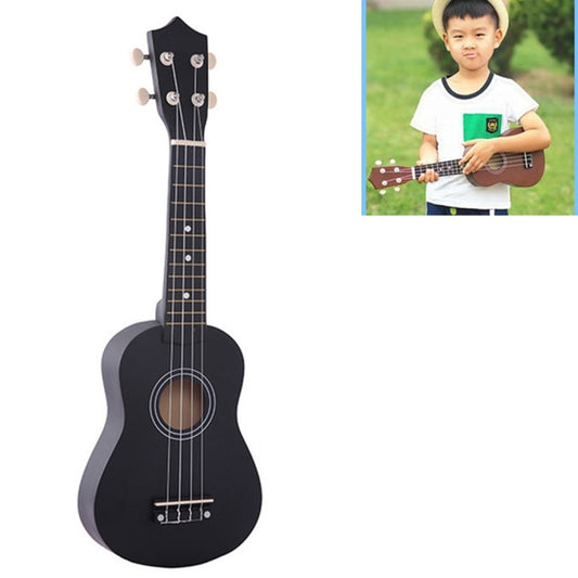HM100 21 inch Basswood Ukulele Children Musical Enlightenment Instrument(Black) by bashfashion