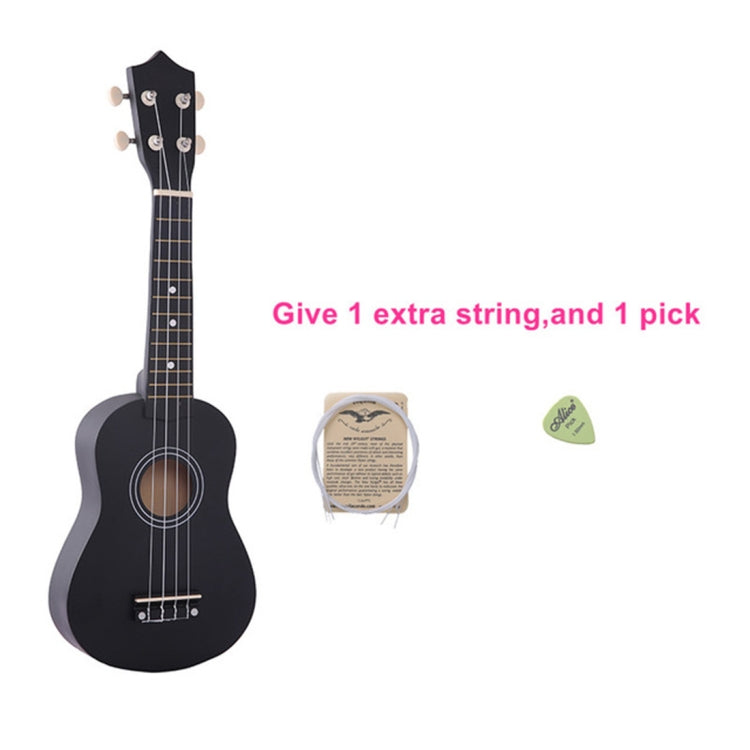 HM100 21 inch Basswood Ukulele Children Musical Enlightenment Instrument(Black) by bashfashion