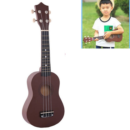 HM100 21 inch Basswood Ukulele Children Musical Enlightenment Instrument(Coffee) by bashfashion