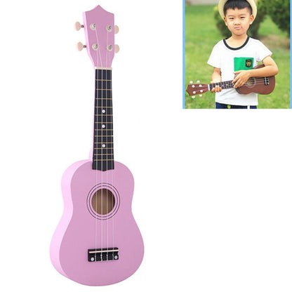 HM100 21 inch Basswood Ukulele Children Musical Enlightenment Instrument(Pink) by bashfashion