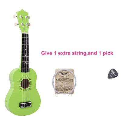 HM100 21 inch Basswood Ukulele Children Musical Enlightenment Instrument(Green) by bashfashion