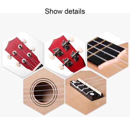 HM100 21 inch Basswood Ukulele Children Musical Enlightenment Instrument(Khaki) by bashfashion
