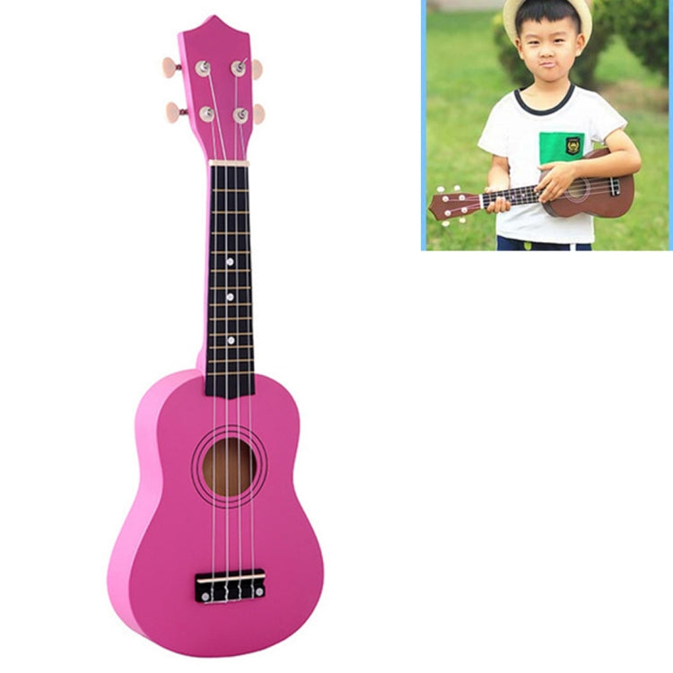HM100 21 inch Basswood Ukulele Children Musical Enlightenment Instrument(Magenta) by bashfashion
