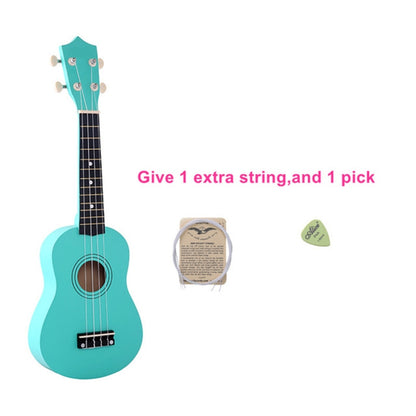 HM100 21 inch Basswood Ukulele Children Musical Enlightenment Instrument(Mint Green) by bashfashion