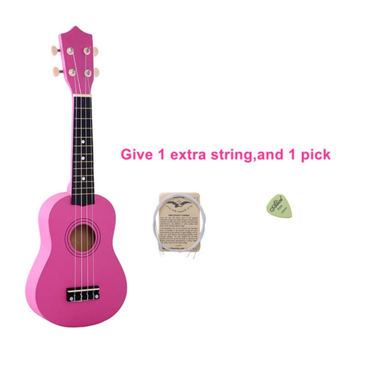 HM100 21 inch Basswood Ukulele Children Musical Enlightenment Instrument(Magenta) by bashfashion