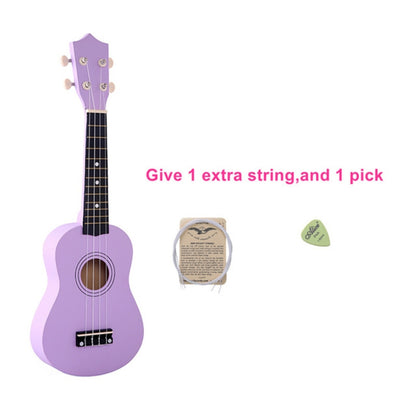 HM100 21 inch Basswood Ukulele Children Musical Enlightenment Instrument(Purple) by bashfashion