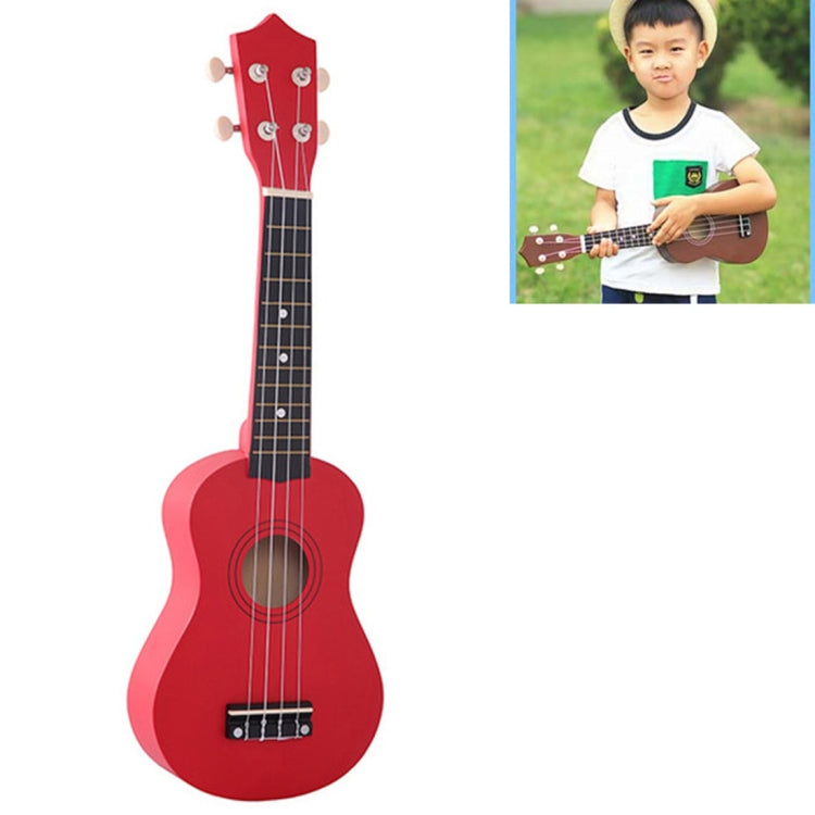HM100 21 inch Basswood Ukulele Children Musical Enlightenment Instrument(Red) by bashfashion