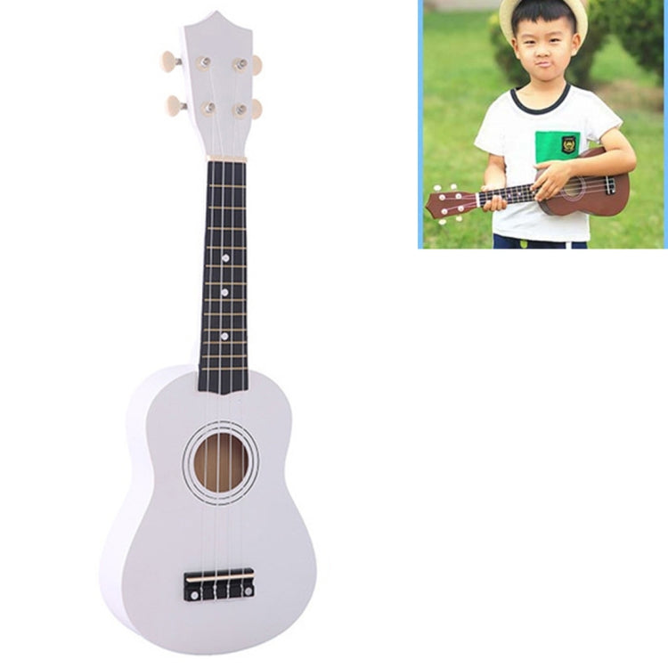 HM100 21 inch Basswood Ukulele Children Musical Enlightenment Instrument(White) by bashfashion