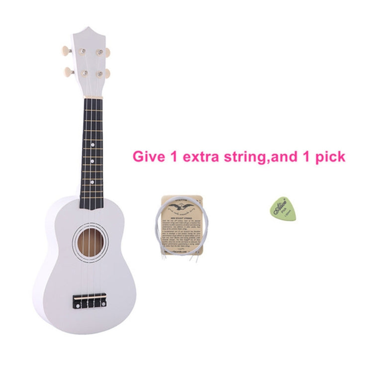 HM100 21 inch Basswood Ukulele Children Musical Enlightenment Instrument(White) by bashfashion