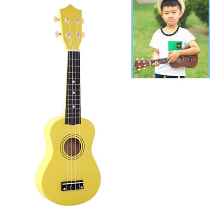 HM100 21 inch Basswood Ukulele Children Musical Enlightenment Instrument(Yellow) by bashfashion